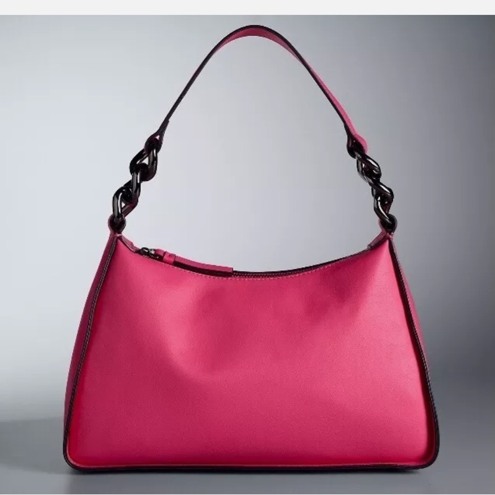 🩷🩷NWT-SIMPLY VERA, VERA WANG FLORIDA PINK STAR CHAIN SHOULDER BAG🩷🩷